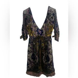 Yasb Multicolor Floral Romantic Boho Artsy Dress